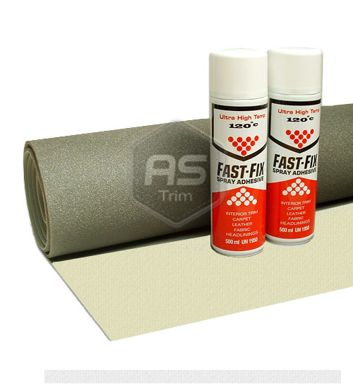 Cambridge Vanilla Textured 3m x 1.6m + Adhesive Kit HLT-410 Headlining