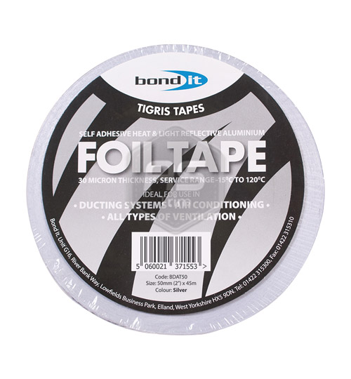Aluminium Foil Tape Per Roll - 45m x 75mm