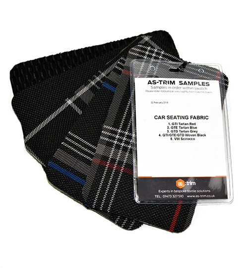 O.E.M VW Car Seating Fabric Sample Swatch