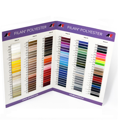 Filan A3 Thread Colour Chart