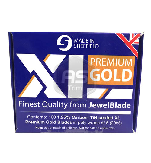 Premium XL 9687 (TiN Gold) Coated Trimming Knife Blades x 100