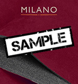 *Sample* Milano+ Rubine Red 2916 **Foam Backed** Suede