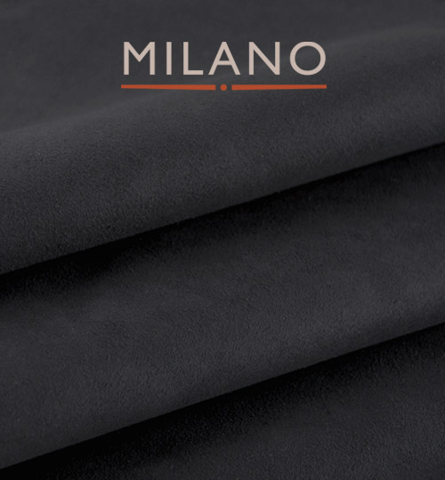 Milano Dark Grey 620 Suede Per M x 1.5m Wide