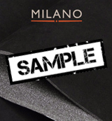 *Sample* Milano Black 901 **Foam Backed** Suede