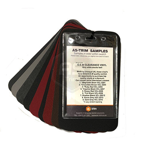 Clearance O.E.M Vinyl Sample Swatch