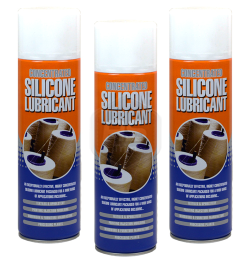 12 Cans x 500ml Silicone Lubricant Spray