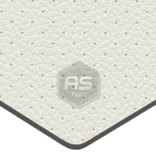 *Foam Backed* Thorpe Off White Perforated Vinyl VTH-2501 Per Metre