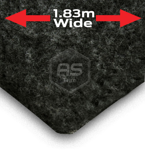 EW Trunkliner Charcoal Fleck Lining Carpet Per M x 1.83m