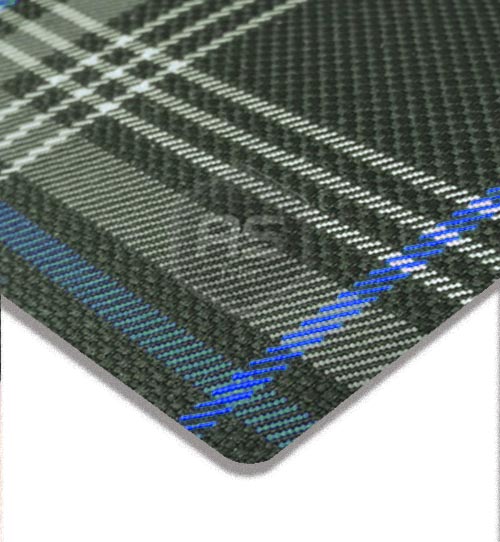 VW Golf GTE Tartan Blue SF-927 Seating Fabric Per M x 1.5m Wide