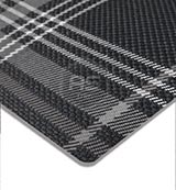 Pre-Cut 1.7m x 1.5m VW Golf GTD Tartan Grey SF- 928 Seating Fabric