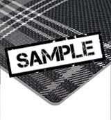 *Sample* VW Golf GTD Tartan Grey SF-928 Seating Fabric